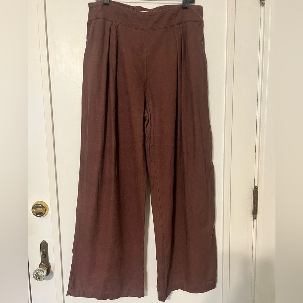Abercrombie & Fitch Brown Wide Leg Pants